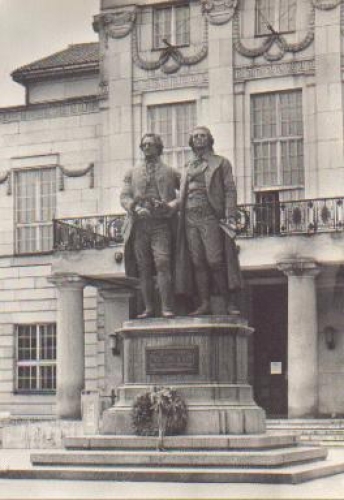 Weimar Goethe - Schiller-Denkmal * ca. 1960