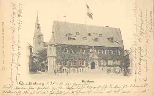 Quedlinburg Rathaus o 25.06.1899