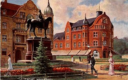 Erfurt, Kaiserplatz, Tucks Oilette, No. 198 B