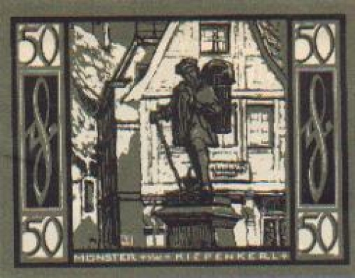 48147 Munster city emergency money value 50 Pfennig Kiepenkerl 1921