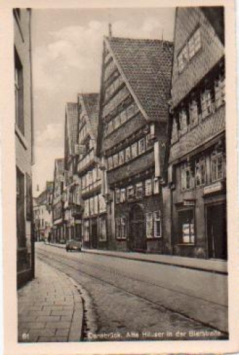 Osnabruck Old houses on Bierstrasse *approx. 1930