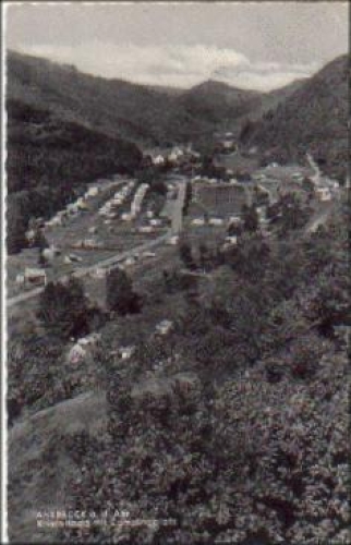 53506 Ahrbrück Kristallbad mit Campingplatz gebr. ca. 1950