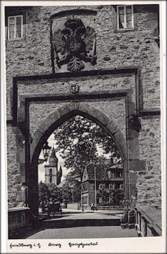 61169 Friedberg Burg Eingangsportal *ca. 1920