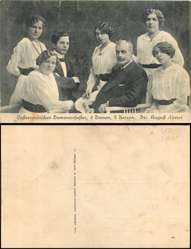 Austrian Ladies Orchestra August Huetter 1910