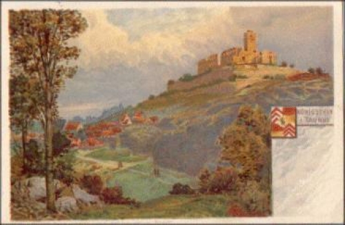 61462 Königstein Taunus Künstlerkarte W. Lauter  o 24.4.1916