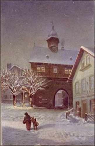 61462 Königstein Taunus Altes Rathaus Künstlerkarte Nr. 7 * ca. 1920