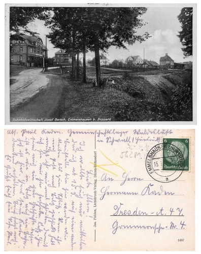 56281 Emmelshausen Hundsrueck Bahnhofswirtschaft  o 1938