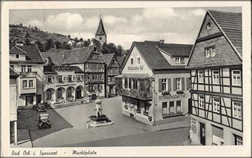 63619 Bad Orb Marktplatz o 1954