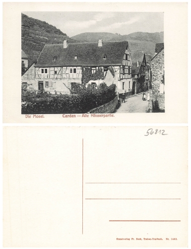 56812 Carden Mosel alte Haeuserpartie * um 1910