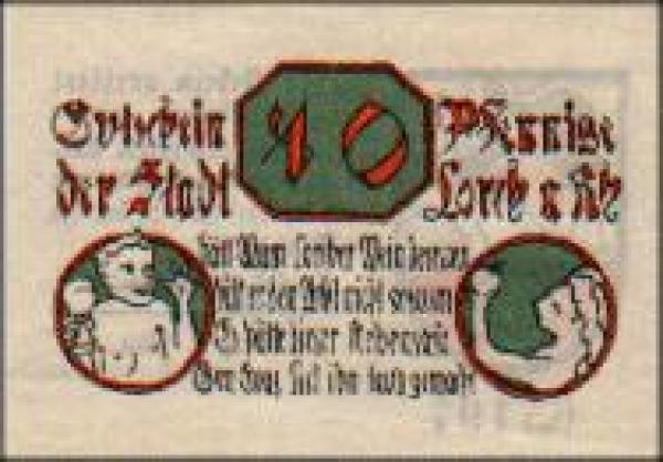 65391 Lorch city emergency money worth 10 pfennigs 1920