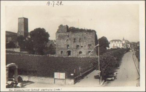 65385 Ruedesheim Broemserburg und Rheinstrasse * ca. 1930