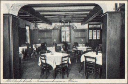 65385 Assmannshausen Alte Dorfschaenke Innenraum  o 7.2.1929