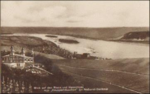 65385 Ruedesheim Rhine and Hessengau from the Knusperhaeuschen br. 9/9/1931