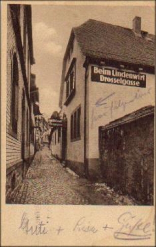 65385 Ruedesheim Lindenwirt Drosselgasse o 1.9.1929