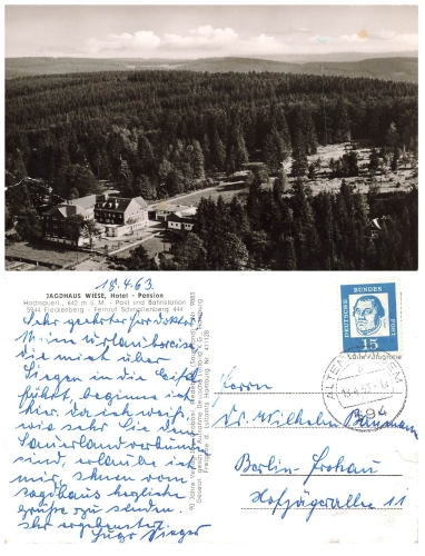 57392 Fredeburg Hochsauerland Jagdhaus Wiese o 18.4.1963