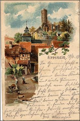 65817 Eppstein artist card Hartmann o 19.6.1910