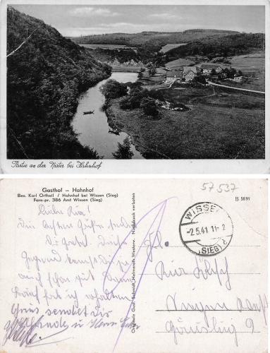 57537 Hahnhof bei Wissen Sieg o 2.5.1941