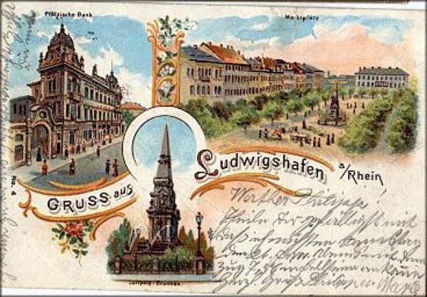 Ludwigshafen Litho o 21.1.1901