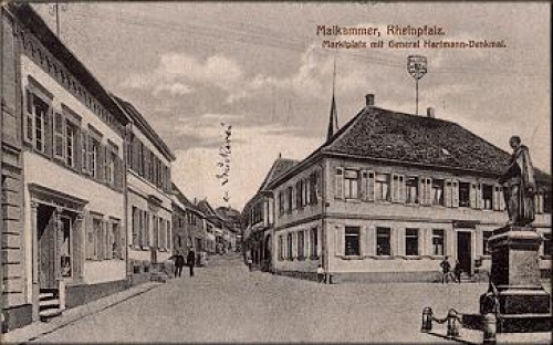 67487 Maikammer Marktplatz General Hartmann-Denkmal o 31.7.1924