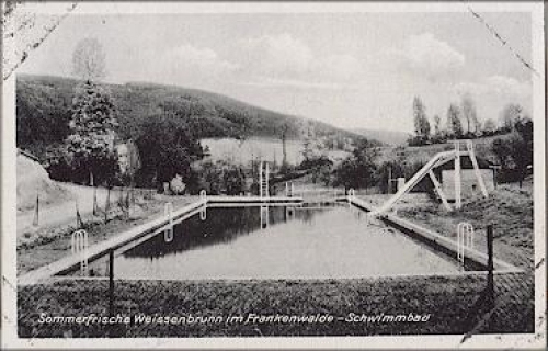 96369 Weissenbrunn Schwimmbad o 28.7. 1930