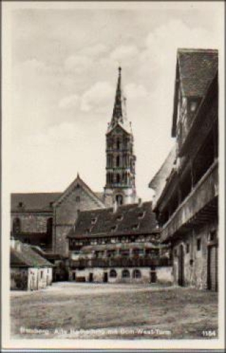 96049 Bamberg Old Court with West Cathedral Tower * approx. 1930