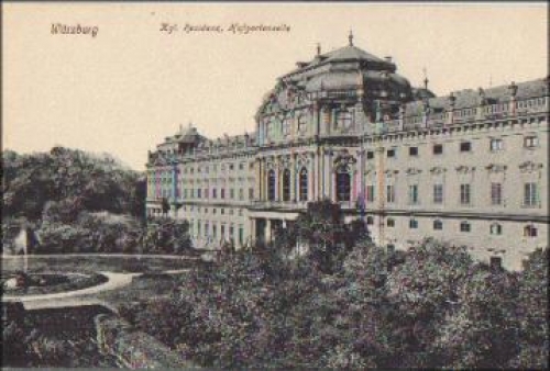 Wuerzburg Residenz Hofgartenseite * ca. 1920