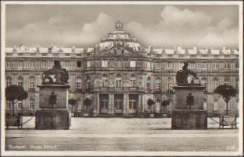 Stuttgart Neues Schloss gebr. 24.4.1934