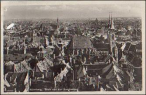 Nürnberg von der Burgfreiung gebr. ca. 1930