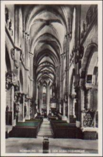 Nuremberg Interior of the Sebaldus Church * approx. 1940