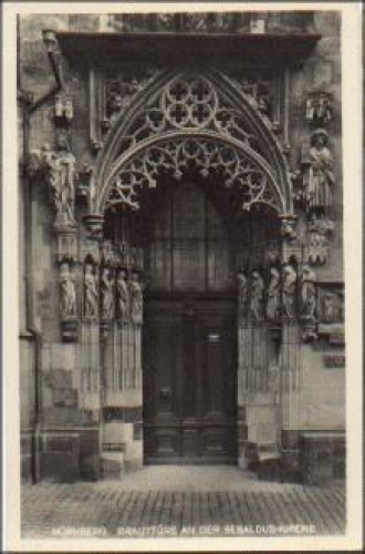 Nuremberg bridal door at the Sebalduskirche * approx. 1935