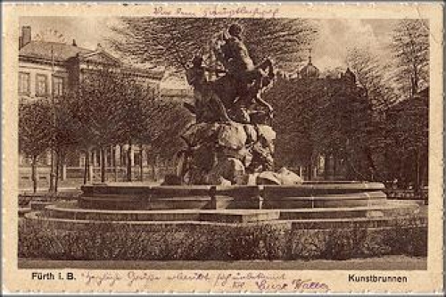 90700 Fuerth Kunstbrunnen * ca. 1920