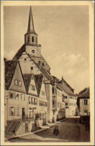 95326 Kulmbach Obere Stadt und Petrikirche * ca. 1920