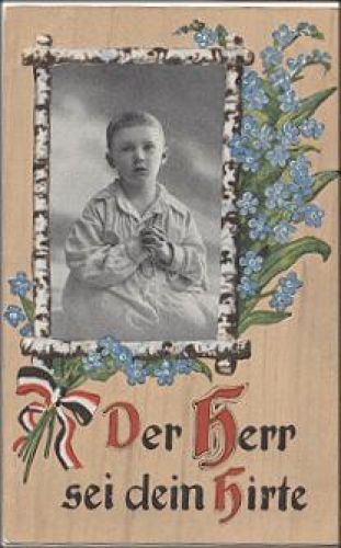 Children, Patriotica, WW1 Black-white-red forget-me-not, * approx. 1915