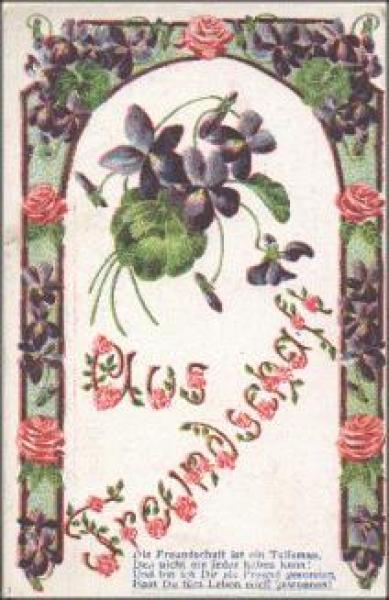 Flowers series card No. 5021 used. circa 1910