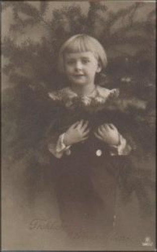 Child Christmas, Series No. 5900/1, gebr. circa 1920