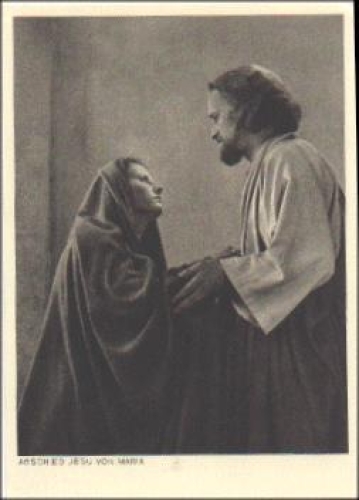 Oberammergau Passion Play "Farewell Jesus to Maria" No. 43, * 1950