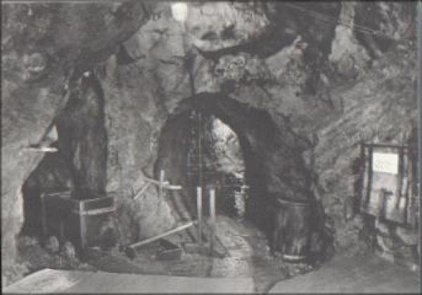 Mining Educational mine and show mine Old mining Old miners' gear gebr. circa 1970