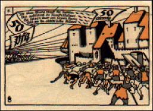 Herne city emergency money value 50 Pfennig No. 6 1921