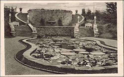 Essen Gruga Staudenlichtung Victoria-Regia-Becken o 9.9.1929