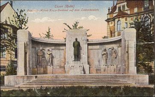 Essen, Friedrich-Alfred-Krupp monument Limbeckerplatz gebr. 1.3.1926