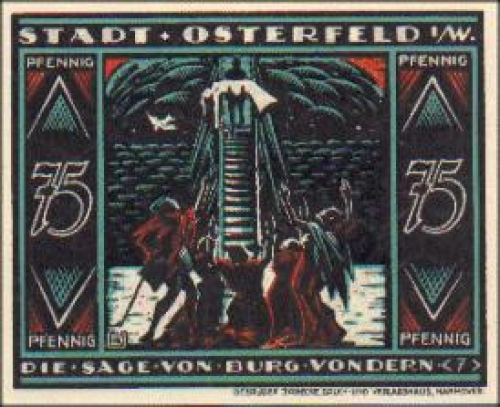 Osterfeld Oberhausen City emergency money 75 Pfennig No. 7 1921
