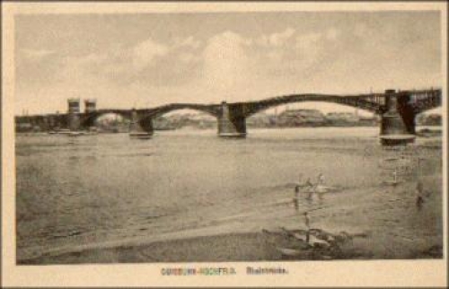 Duisburg Hochfeld Rheinbrücke * ca. 1920
