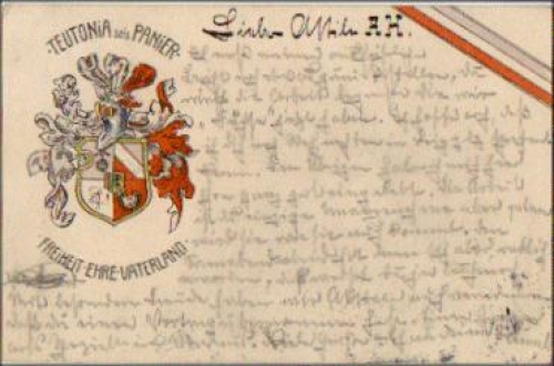 Chemnitz Studentica Teutonia sei panier o 18.12.1911