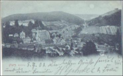 06547 Stolberg Harz moonlight card o 5.7.1902