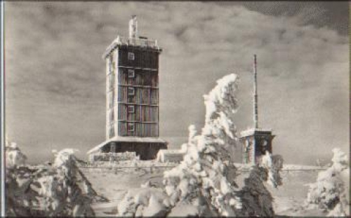 38875 Brocken Brockenhotel Winter * ca. 1960