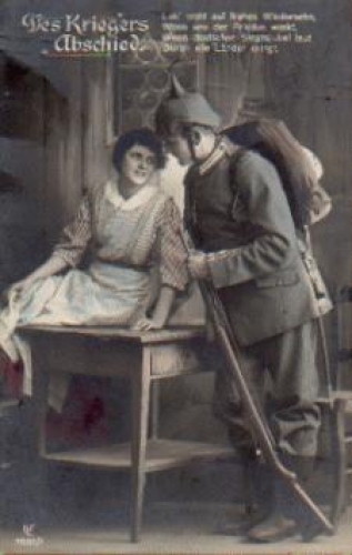 Farewell military, WWI, series 7081/1, gebr. 3.9.1914