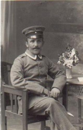German non-commissioned officer military real photo used. September 7, 1913