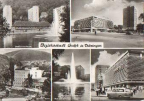Suhl Mehrbildkarte o 13.7.1977