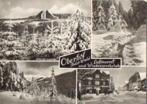 98559 Oberhof Winter gebr. ca. 1970