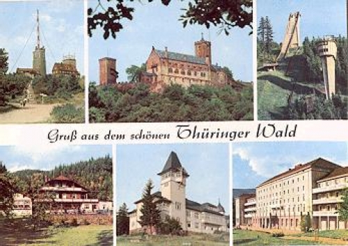 Thuringian Forest, greetings from ... gebr. circa 1970